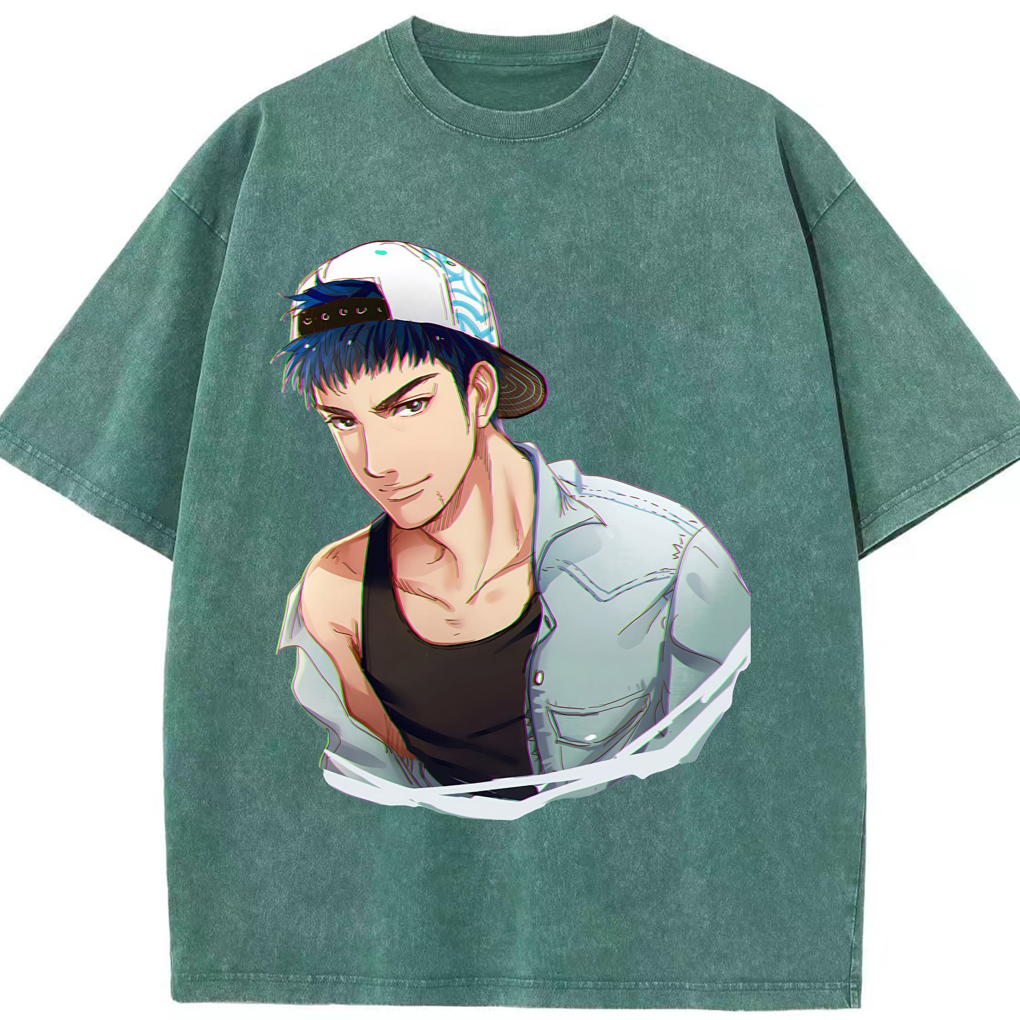 （画像用） SLAM DUNK／スラムダンク 綿100% ヴィンテージ風 半袖Tシャツ（フロントプリント）